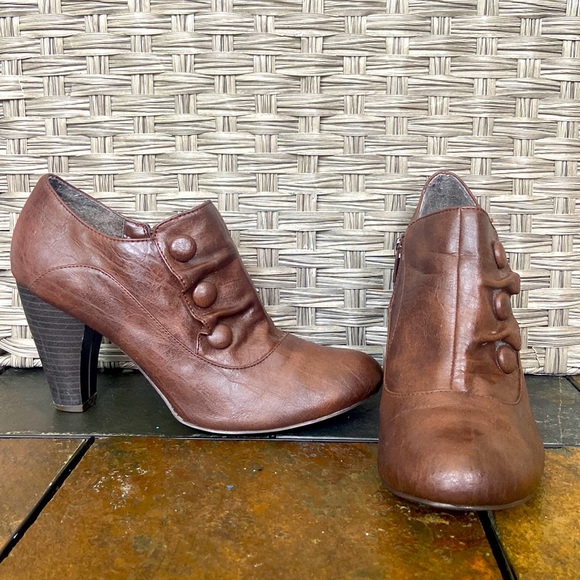Leather SPRING Women’s 8USA / 39EUR Bootie Heel - Picture 3 of 5